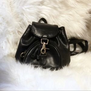 Vintage 90’s Mini Leather Backpack Bag